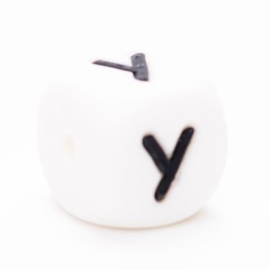 Y 12mm Silicone Letter Bead