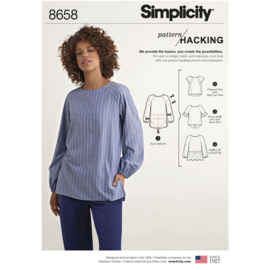 8658 A Simplicity Sewing Pattern XXS-XXL