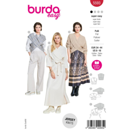 5593 Burda naaipatroon - Wrap in variatie