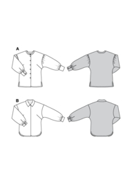 5775 Burda Naaipatroon | Blouse in variatie