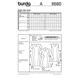 6680 Burda Naaipatroon | Jurk in Variaties