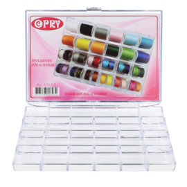 Sewing Thread Box 24 Bobbins Opry