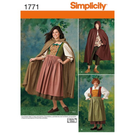 1771 A Simplicity Naaipatroon | Misses' and Men's Costume Maat 34-44