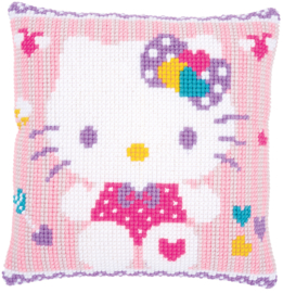 Hello Kitty Pastel Canvas Cushion Vervaco