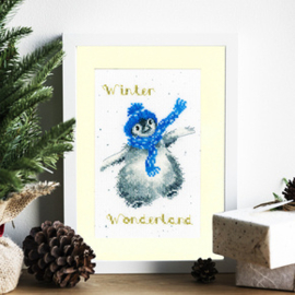 Winter Wonderland | Aida Kerstkaart | Bothy Threads Wrendale Designs by Hannah Dale