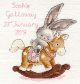 Rock A Bye Bunny Bebunni Aida Bothy Threads Embroidery Kit