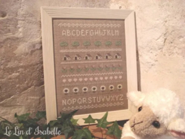 Abécédaire Moutons / Alphabet Sheep Cross Stitch Pattern Le Lin d'Isabelle
