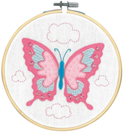 Butterfly Craft Kit with Felt Vervaco