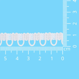 009 wit 12mm elastisch lussenband