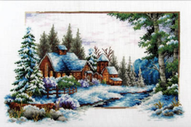 Winter Snow Voorbedrukt borduurpakket - Needleart World