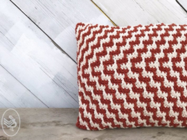 Chevron Cushion Crochet Durable Macramé