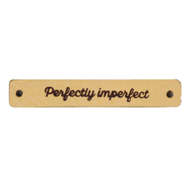 Perfectly imperfect - 7x1cm leren labels - Durable