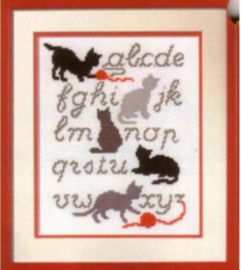 Cats ABC Aida Vervaco Embroidery Kit