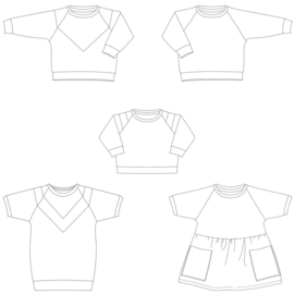 Isa Sweater, Croptop en Sweater(jurk) Kids - Bel'Etoile