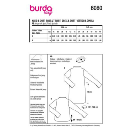 6080 Burda Naaipatroon | Jurk en shirt in variatie
