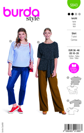 5843 Burda Naaipatroon | Shirt in variatie