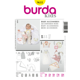 9635 Burda Naaipatroon | Baby accessoires