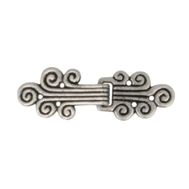 45mm oud zilver Noorse Sluiting