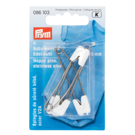 Nappy Pins, Stainless Steel 55mm/2.2" Prym