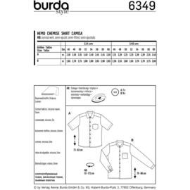 6349 Burda Naaipatroon | Overhemd in variaties