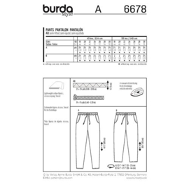 6678 Burda Naaipatroon | Broek in variaties