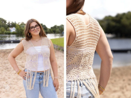Granny giletje - gehaakt - Durable Cotton 8