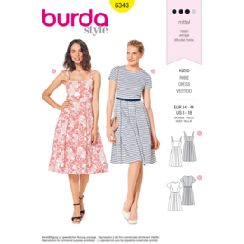 6343 Burda Naaipatroon | Jurk in variaties