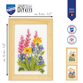 Veldbloemen | Miniatuur set Telpakket | Vervaco