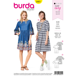 6401 Burda Naaipatroon | Jurk in variaties