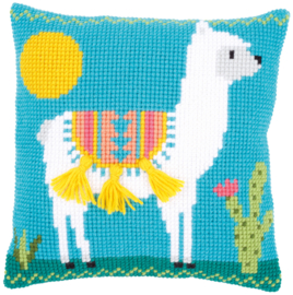 Llama Canvas Cushion Vervaco