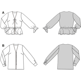 5746 Burda Patroon - Blouse in variatie