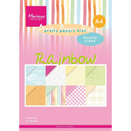 Rainbow | Pretty papers bloc | Marjanne Design