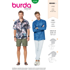 6349 Burda Naaipatroon | Overhemd in variaties