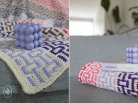 Block Party Mosaic Blanket Crochet Durable Cosy Extra Fine