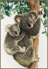 Koala met Baby Aida Vervaco Borduurpakket