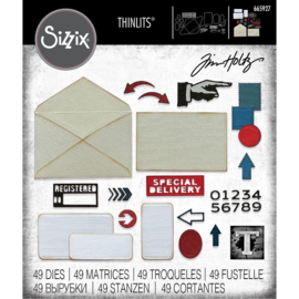 Postale | Thinlits snijmal | Tim Holtz | Sizzix