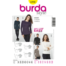 6990 Burda Naaipatroon | Shirt in variaties