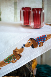 Teckels | Tafelkleed Aida | Vervaco