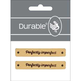 Perfectly imperfect - 7x1cm leren labels - Durable