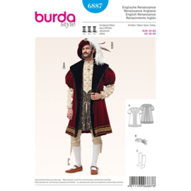 6887 Burda Patroon - Kostuum Engelse Renaissance