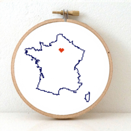 France Cross Stitch Pattern 