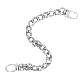 010 zilveren metalen tasketting 20cm - ReStyle
