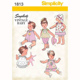 1813 Simplicity Naaipatroon | Vintage Baby 0 - 18 maanden
