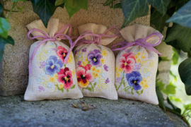 Violets set of 3 Vervaco Bag Kit