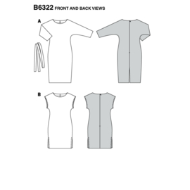 6322 Burda Naaipatroon | Jurk in variaties