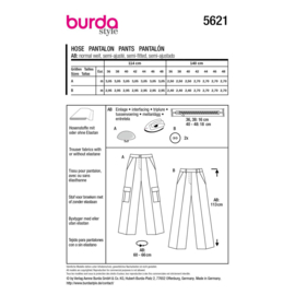 5621 Burda naaipatroon - Pantalon in variatie