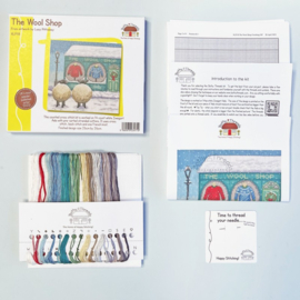 The wool shop aida - Bothy Threads telpakket - by Lucy Pittaway