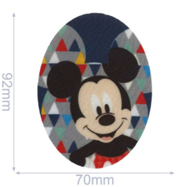 Oval Mickey Mouse Applique Patch