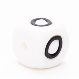O 12mm Silicone Letter Bead