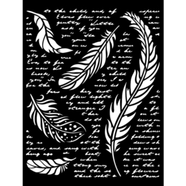 Our Way Feathers | Stencil | Stamperia